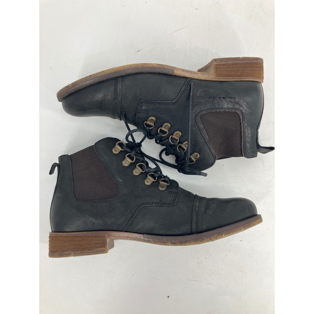 Josef Seibel Sienna 05 Ankle Boots Womens 38 Black Leather Cap Toe Lace Up - Picture 4 of 9
